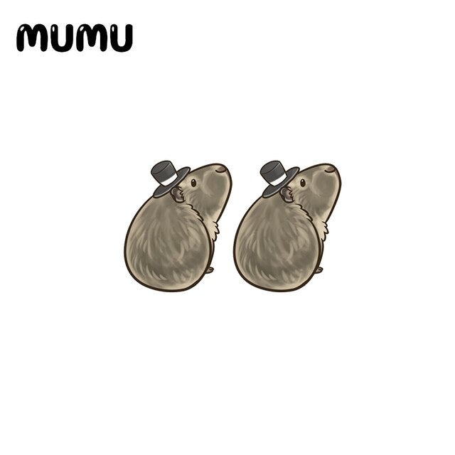 Fancy Guinea Pig Stud Earrings