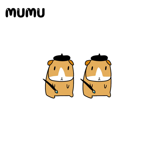 Artist Guinea Pig Stud Earrings