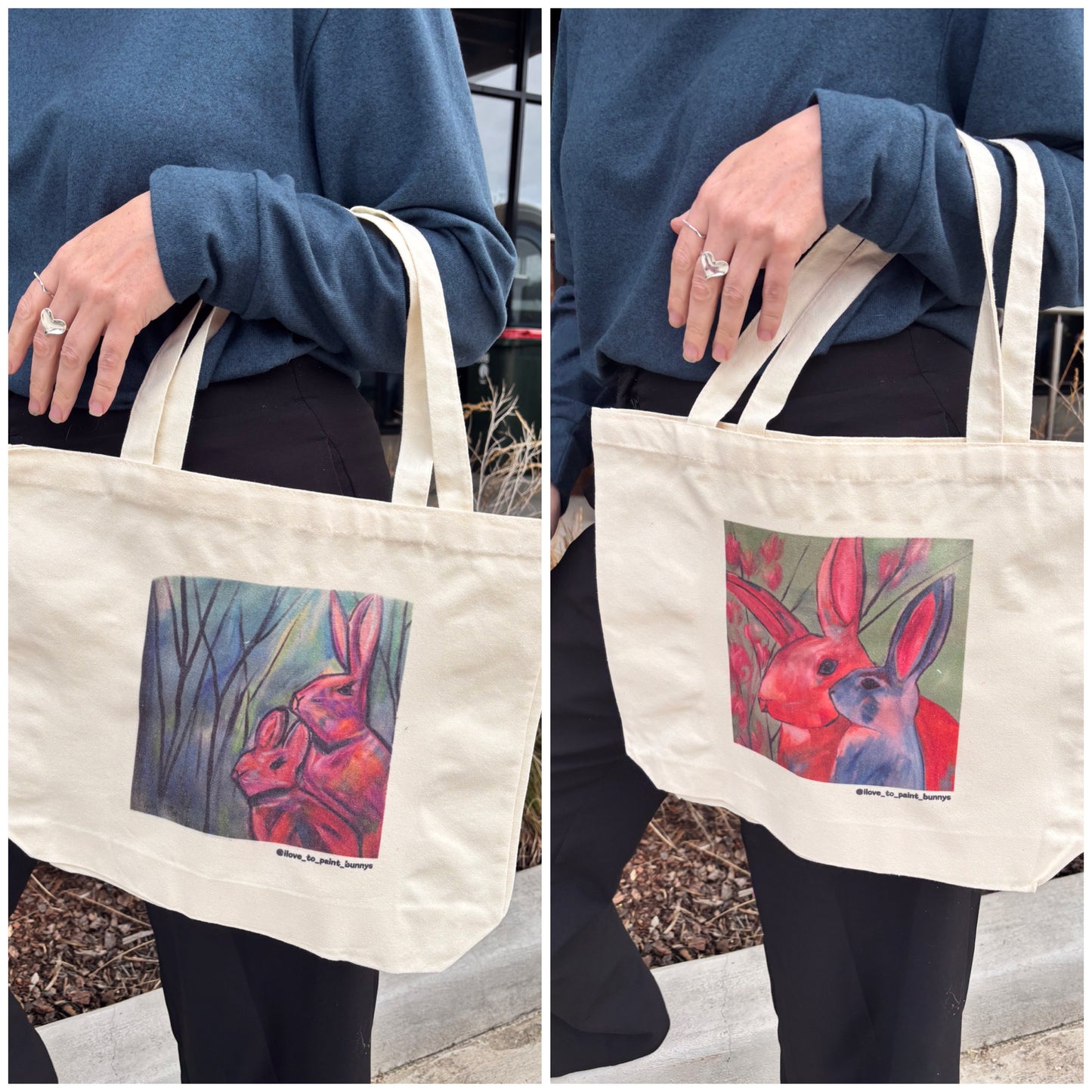 Double-Sided Tote Bags - Aussie Artist Prints