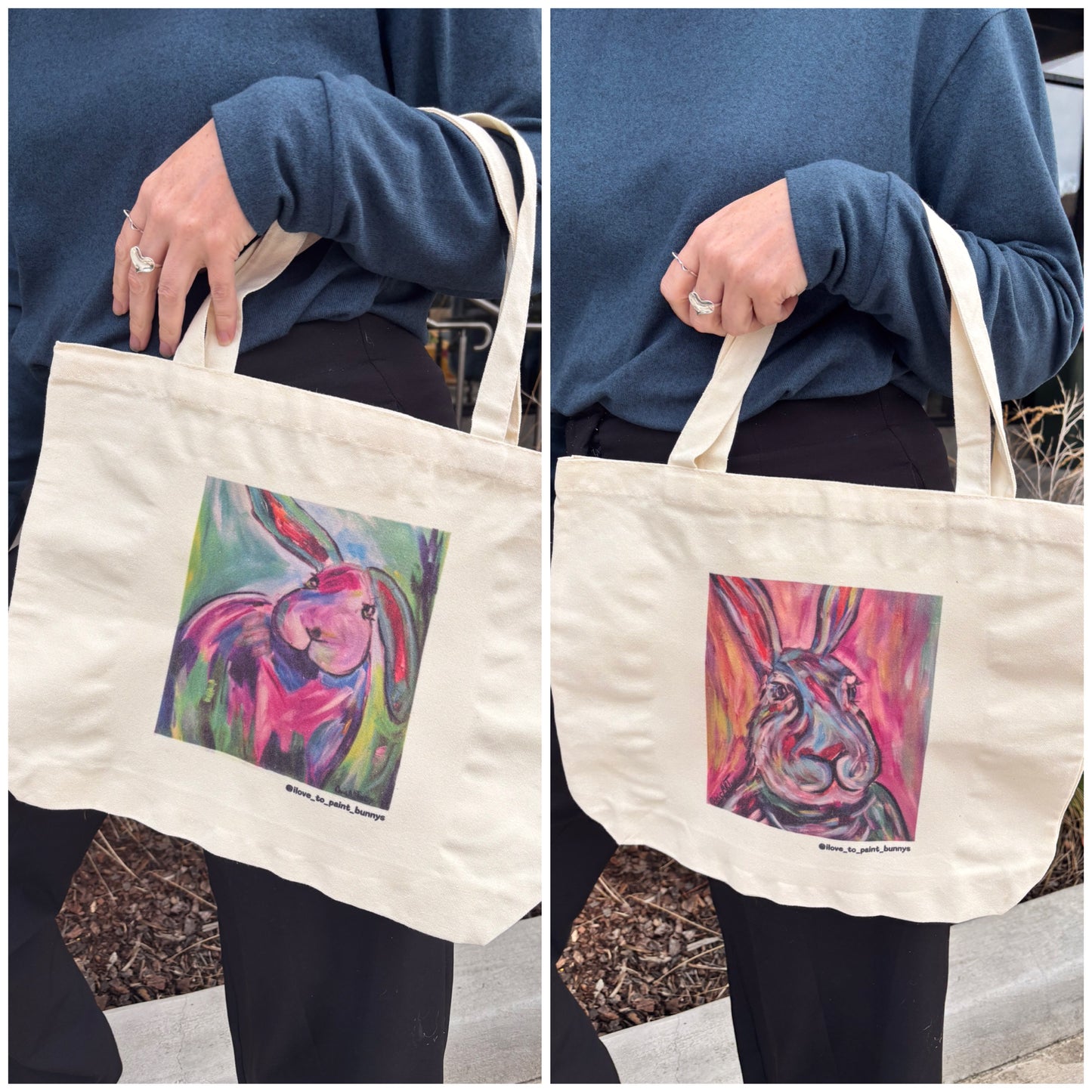 Double-Sided Tote Bags - Aussie Artist Prints