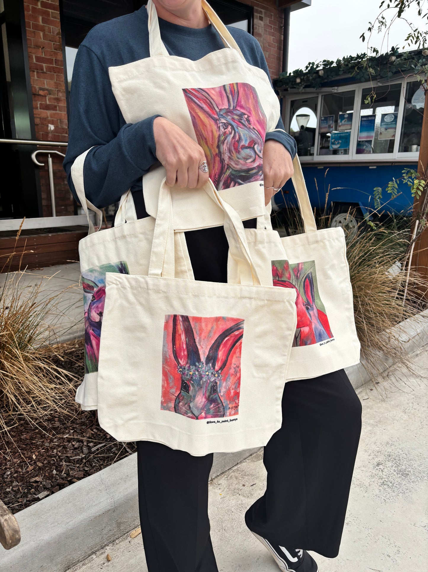 Double-Sided Tote Bags - Aussie Artist Prints