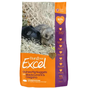 Burgess Excel Guinea Pig Nuggets Blackcurrent & Oregano Flavour 1.5kg