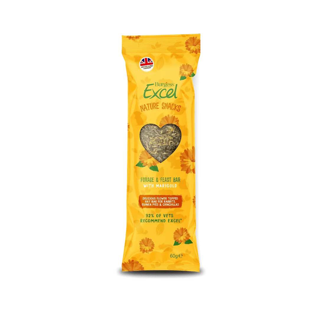 Excel Forage & Feast Hay Bar with Marigold