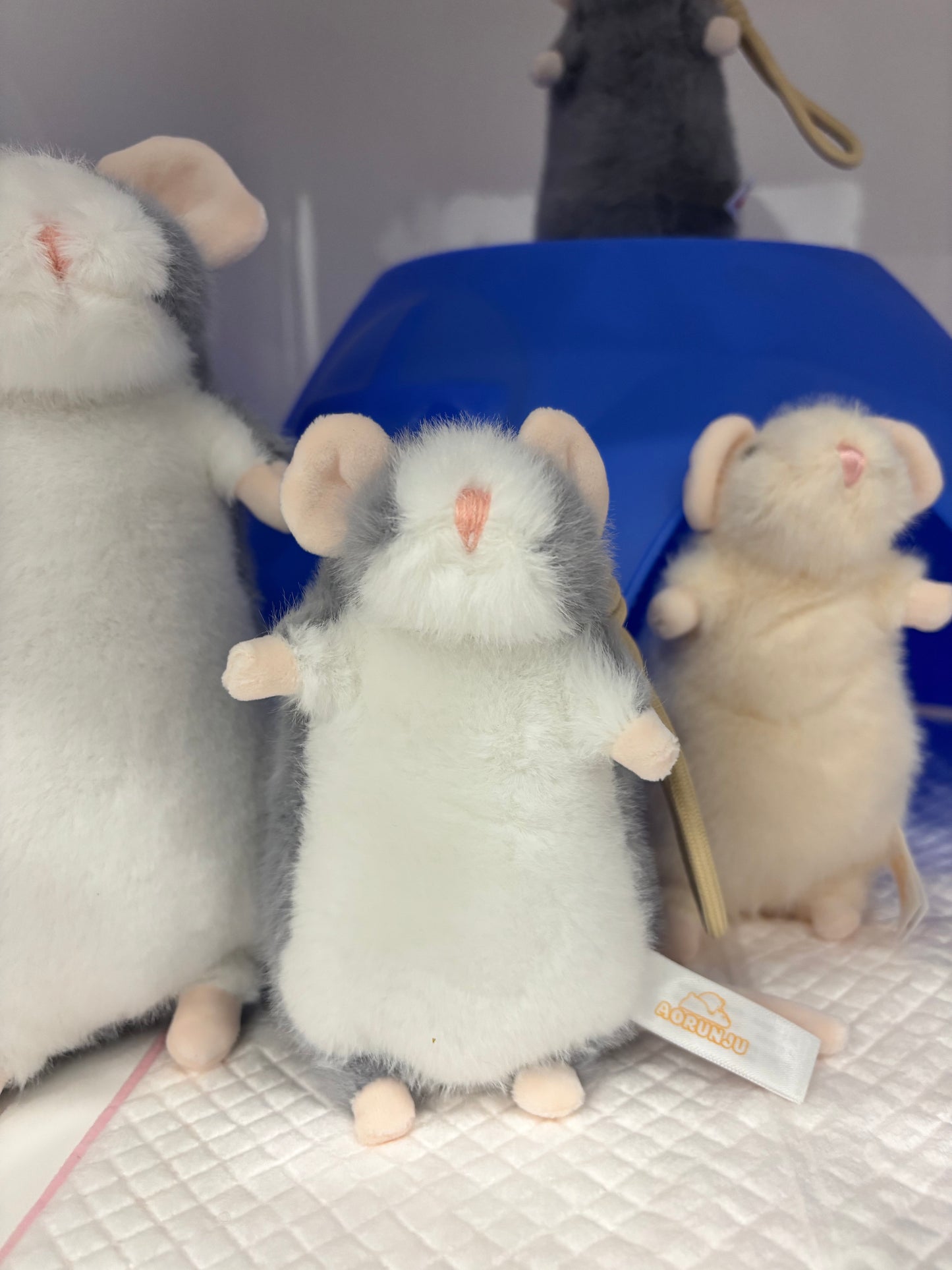 Standing Plump Rat Plush Toy