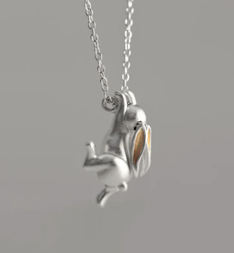 Hanging Rabbit Necklace