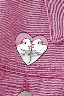 Guinea Pig In Heart Pin