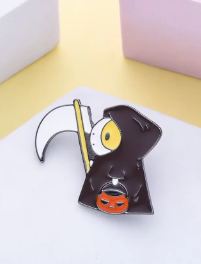 Grim Reaper Guinea Pig Pin - Halloween 2025