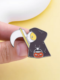 Grim Reaper Guinea Pig Pin - Halloween 2025