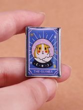 Tarot Card Guinea Pig Pin - Halloween 2025