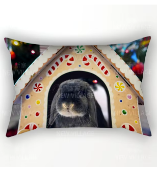 Lop in Gingerbread House - Pillow Case - Festive Season 2025