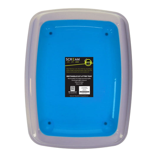 Rectangle Litter Tray - Blue