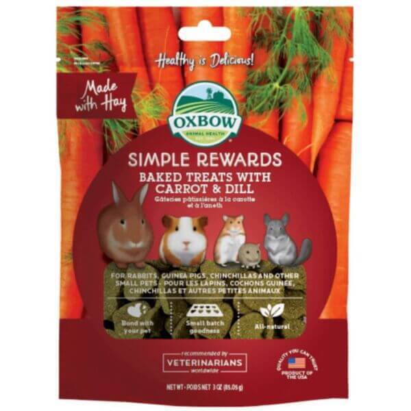 Oxbow Simple Rewards Baked Treats with Carrot & Dill