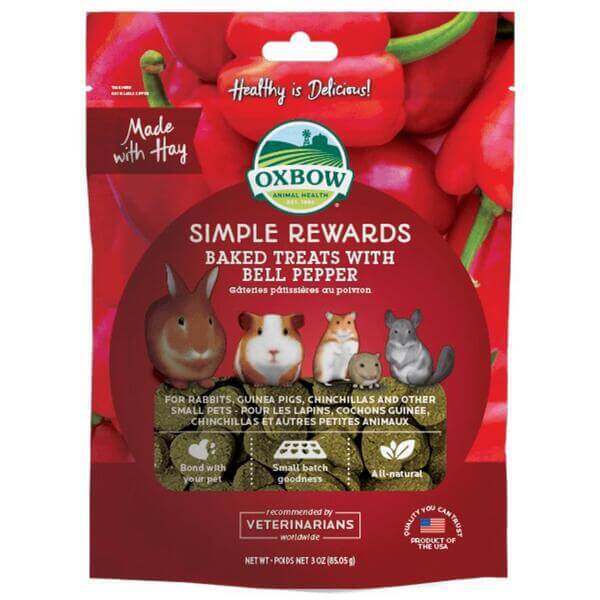 Oxbow Simple Rewards Baked Treats with Bell Peppers