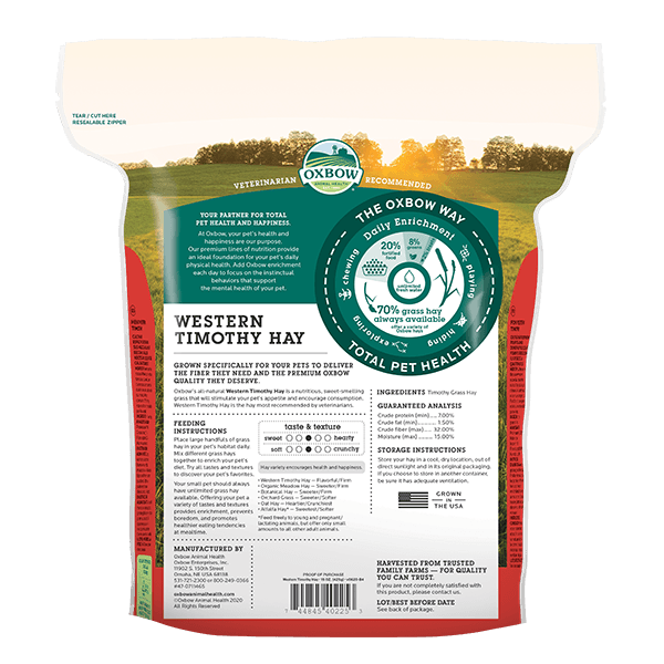 Oxbow Western Timothy Hay 425 grams