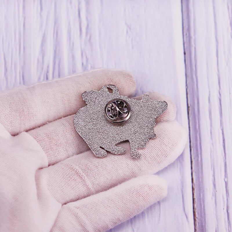 Floral Rat Enamel Pin