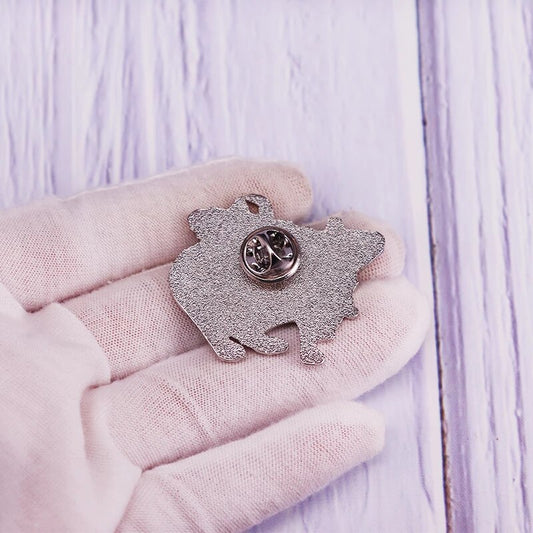 Floral Rat Enamel Pin