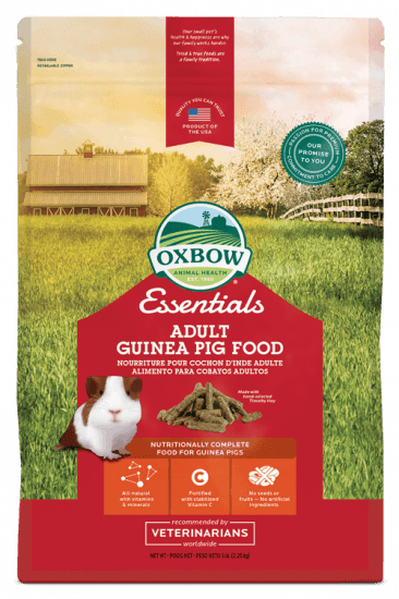 Oxbow Essential Adult Guinea Pig Food 2.25kg The Rabbit Doctors