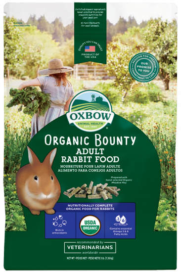 Oxbow Organic Bounty Adult Rabbit Food 1.36kgs