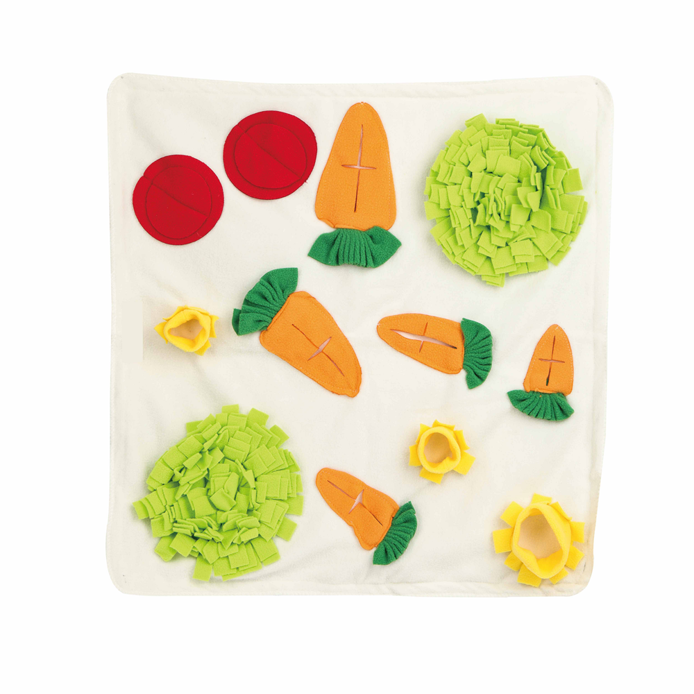 Carrot Snuffle Mat Puzzle Feeding Mat Activity Mat for Rabbit