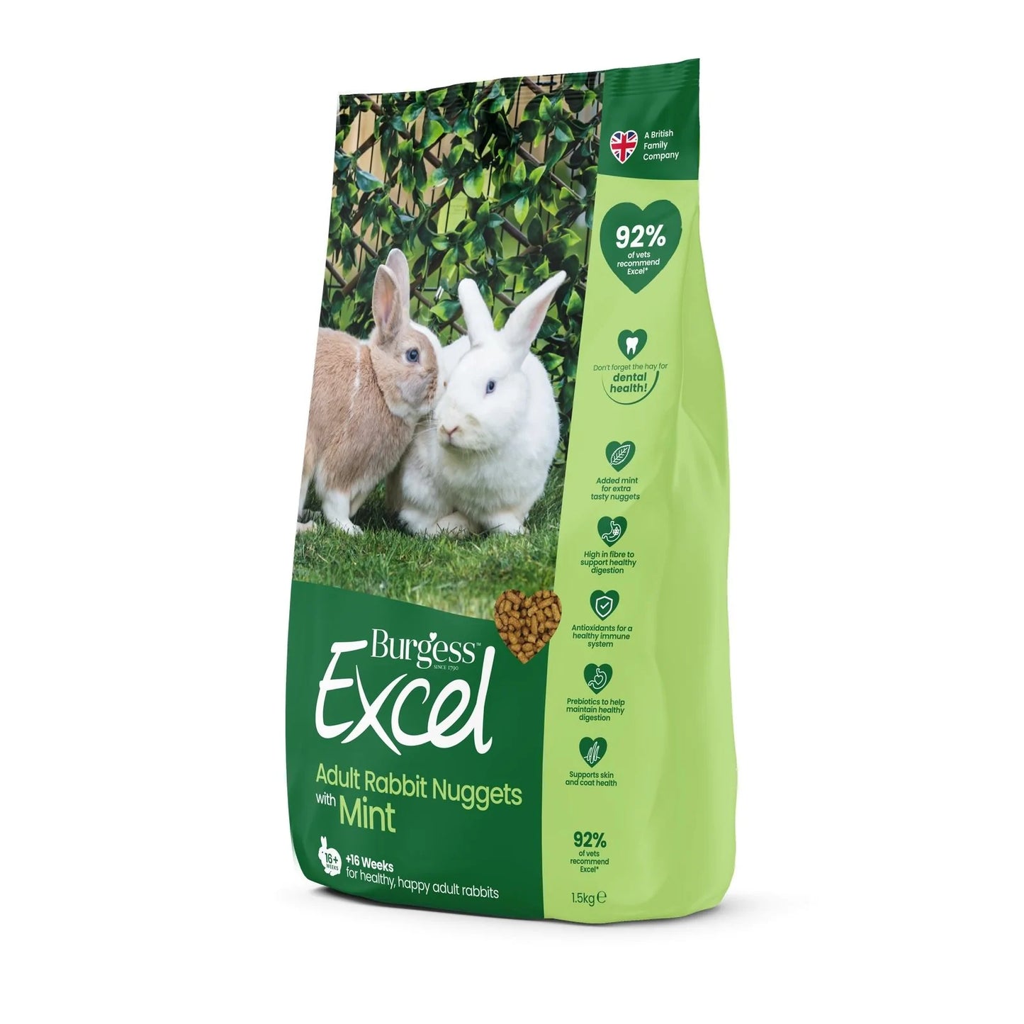 Burgess Excel Nuggets with Mint 10kg