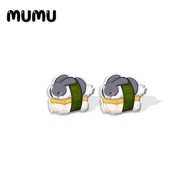 Sushi Bun Stud Earrings