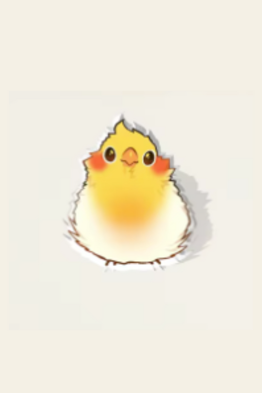 Fluffy Cockatiel Pin