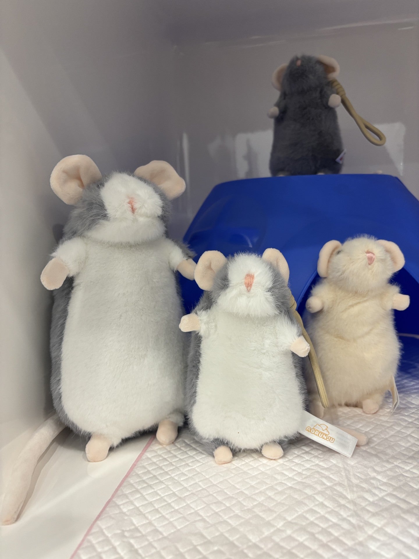 Standing Plump Rat Plush Toy