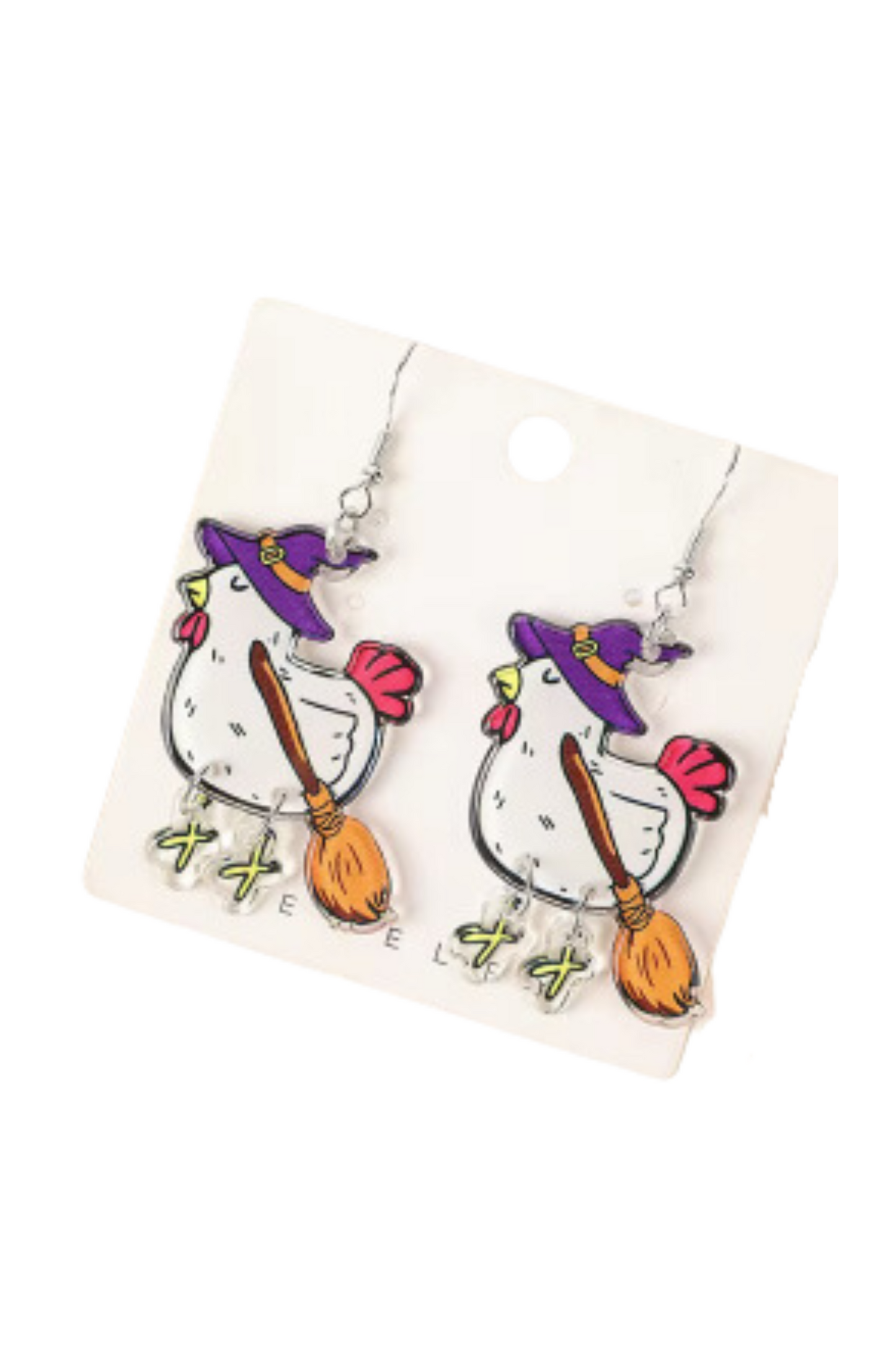 Witchy Hen Earrings - Halloween 2024