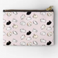 Pink Background Bun Bun - Zipper Pouch