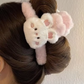 Pink Fluffy Bunny Hair Clip