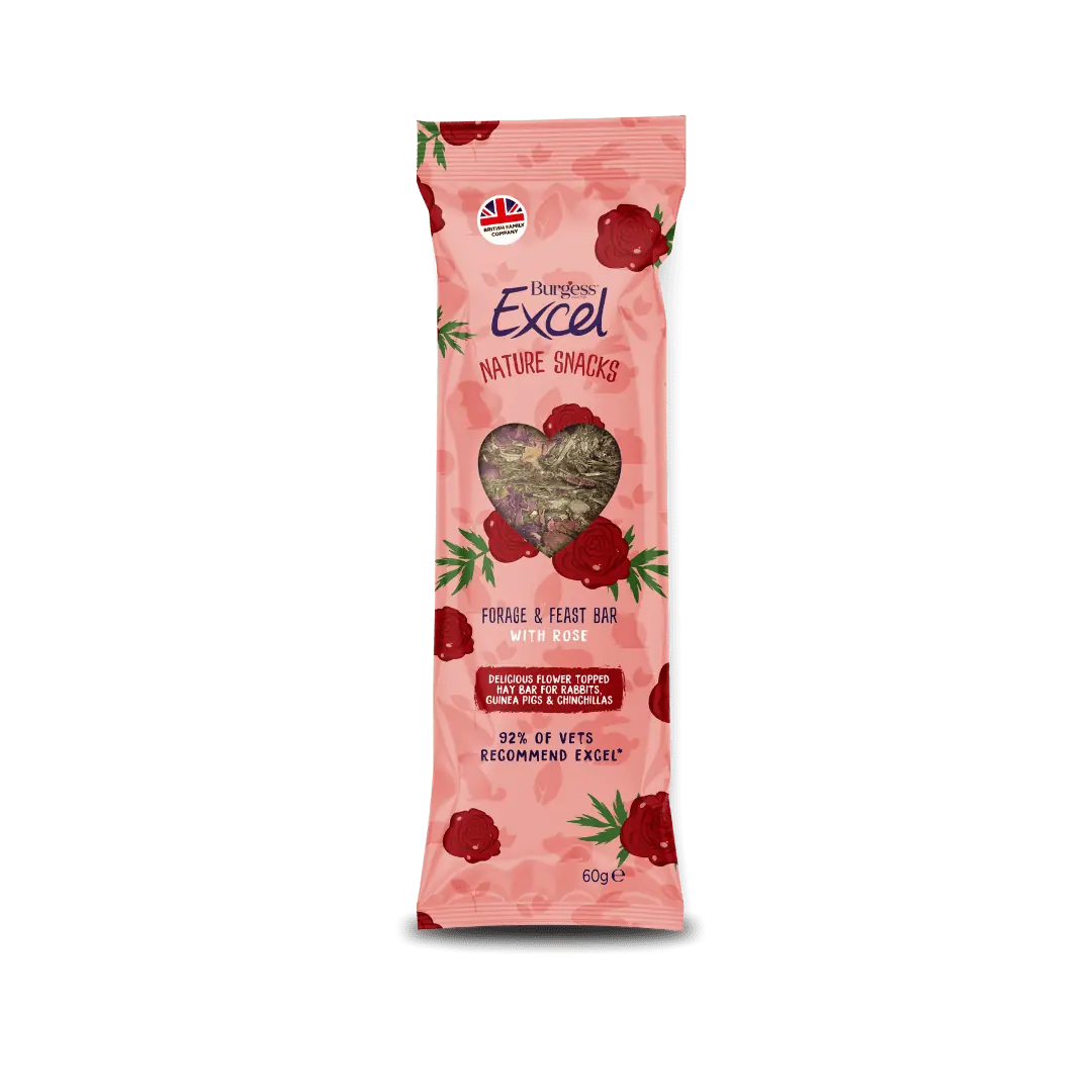 Excel Forage & Feast Hay Bar with Rose