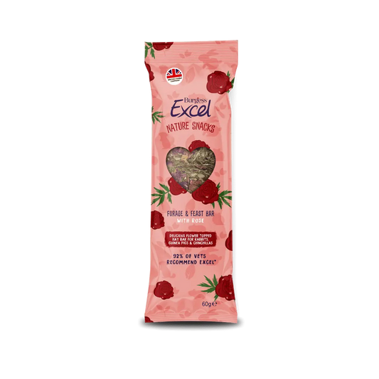 Excel Forage & Feast Hay Bar with Rose