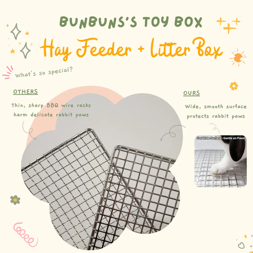 Rabbit Hay Feeder + Litter Box - Bunbun’s Toy Box