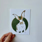 Single Rabbit Greeting Cards - 6 pack