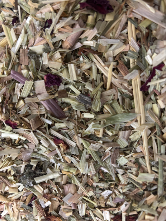 Festive Floral - Rose Petals, Peppermint, Red Clover & Raspberry Leaf Oaten Chaff - Festive Season 2024