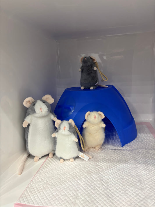 Standing Plump Rat Plush Toy