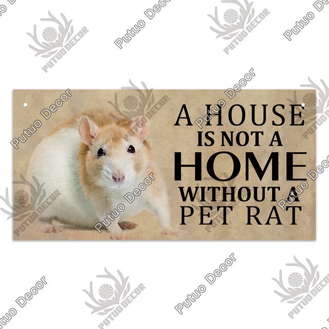 Without A Rat Sign - Decorative Sign