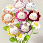 Crochet Bunny Flower Stem - 1 Stem