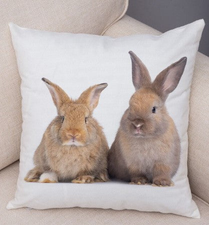 Fawn Rabbits - Square Pillow Case