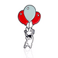 Balloon Rabbits Pin