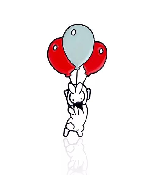 Balloon Rabbits Pin