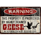 Warning Geese - Metal Decorative Sign