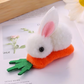 Pom Pom Bunny on Carrot Hair-clip