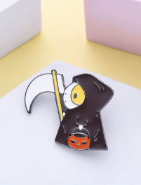 Grim Reaper Guinea Pig Pin - Halloween 2024