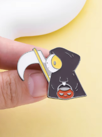 Grim Reaper Guinea Pig Pin - Halloween 2024