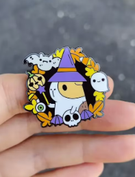 Witchy Guinea Pig Pin - Halloween 2024