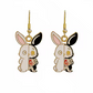 Half Rabbit Skeleton Earrings - Halloween 2024