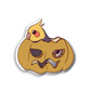 Jack-O'-Lantern Cockatiel Pin - Halloween 2024