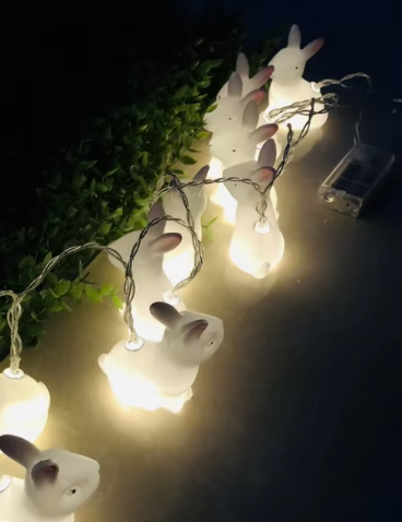 Rabbit-shaped Tree Lights - Three Colour Options Coloured - Festive Season 2024