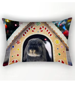 Lop in Gingerbread House - Pillow Case - Festive Season 2024